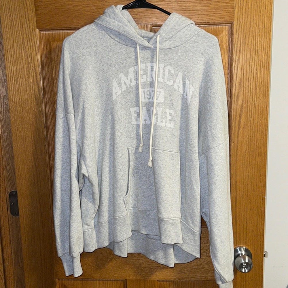 American Eagle Grey Hoodie (XS)